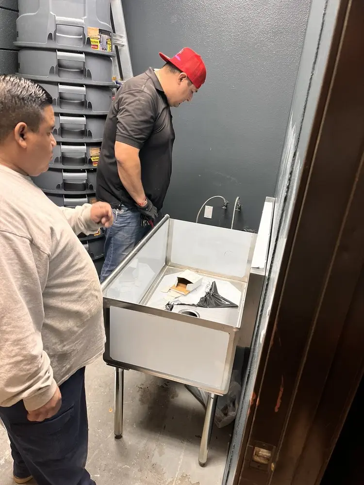 Commercial plumbing and sink installation in Whitehall Estates